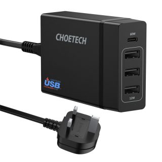 CHOETECH PD72-1C3U 4 ports Wall Fast Charging
